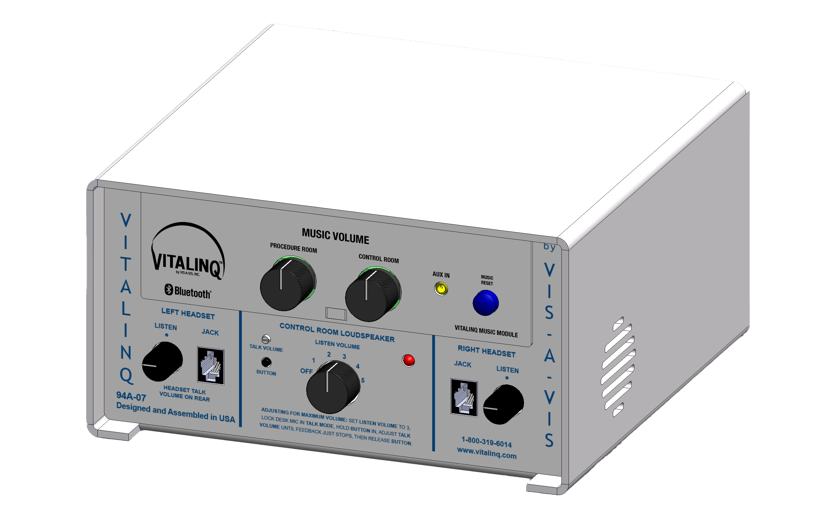 Vitalinq Model 94A-07 Cath Lab intercom and music module
